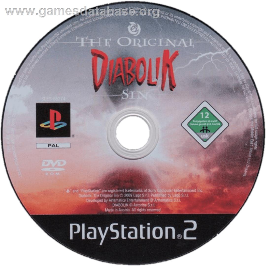 Diabolik - The Original Sin - Sony Playstation 2 - Artwork - Cartridge