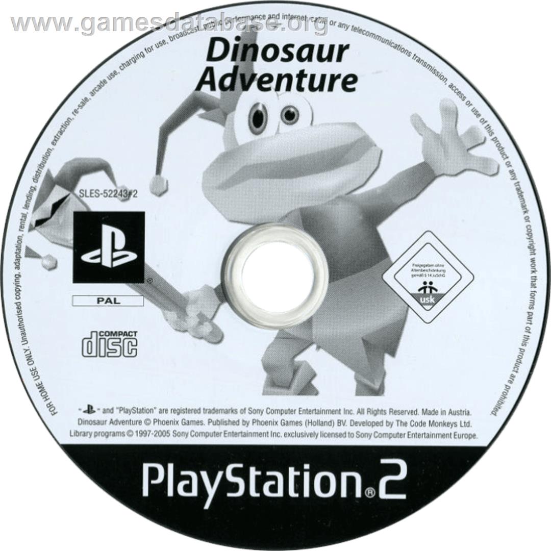 Dinosaur Adventure - Sony Playstation 2 - Artwork - Cartridge