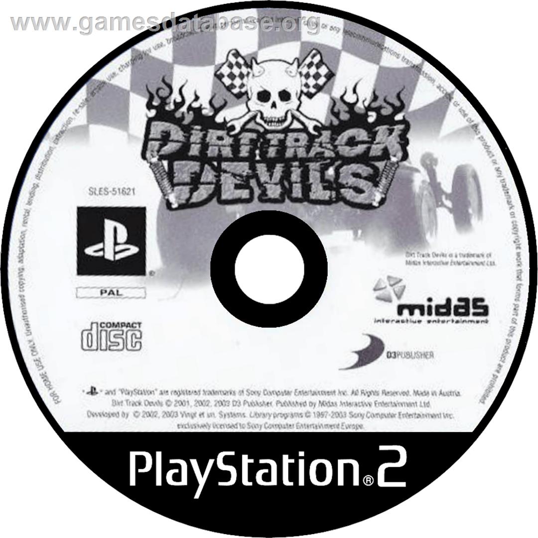 Dirt Track Devils - Sony Playstation 2 - Artwork - Cartridge
