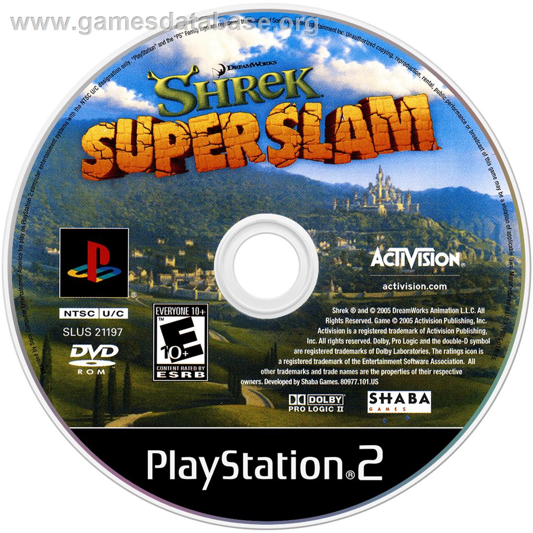 Dreamworks Shrek - Superslam - Sony Playstation 2 - Artwork - Cartridge