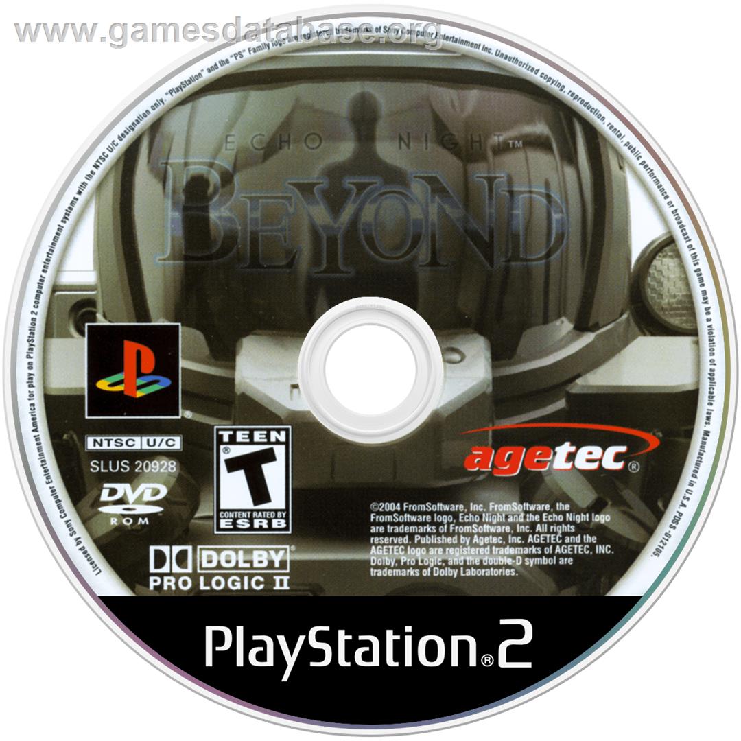 Echo Night Beyond - Sony Playstation 2 - Artwork - Cartridge