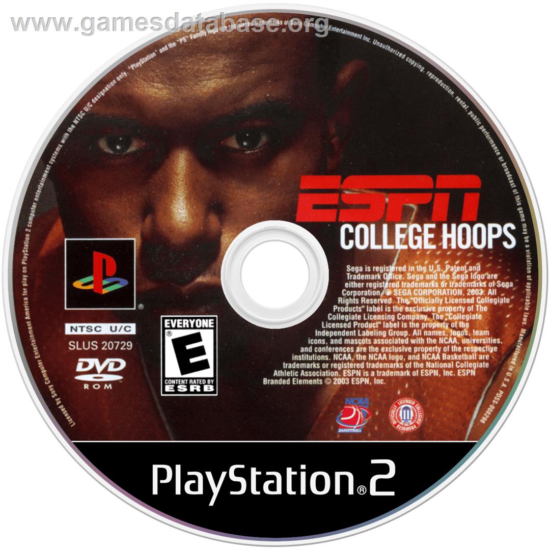 Espn College Hoops - Sony Playstation 2 - Artwork - Cartridge