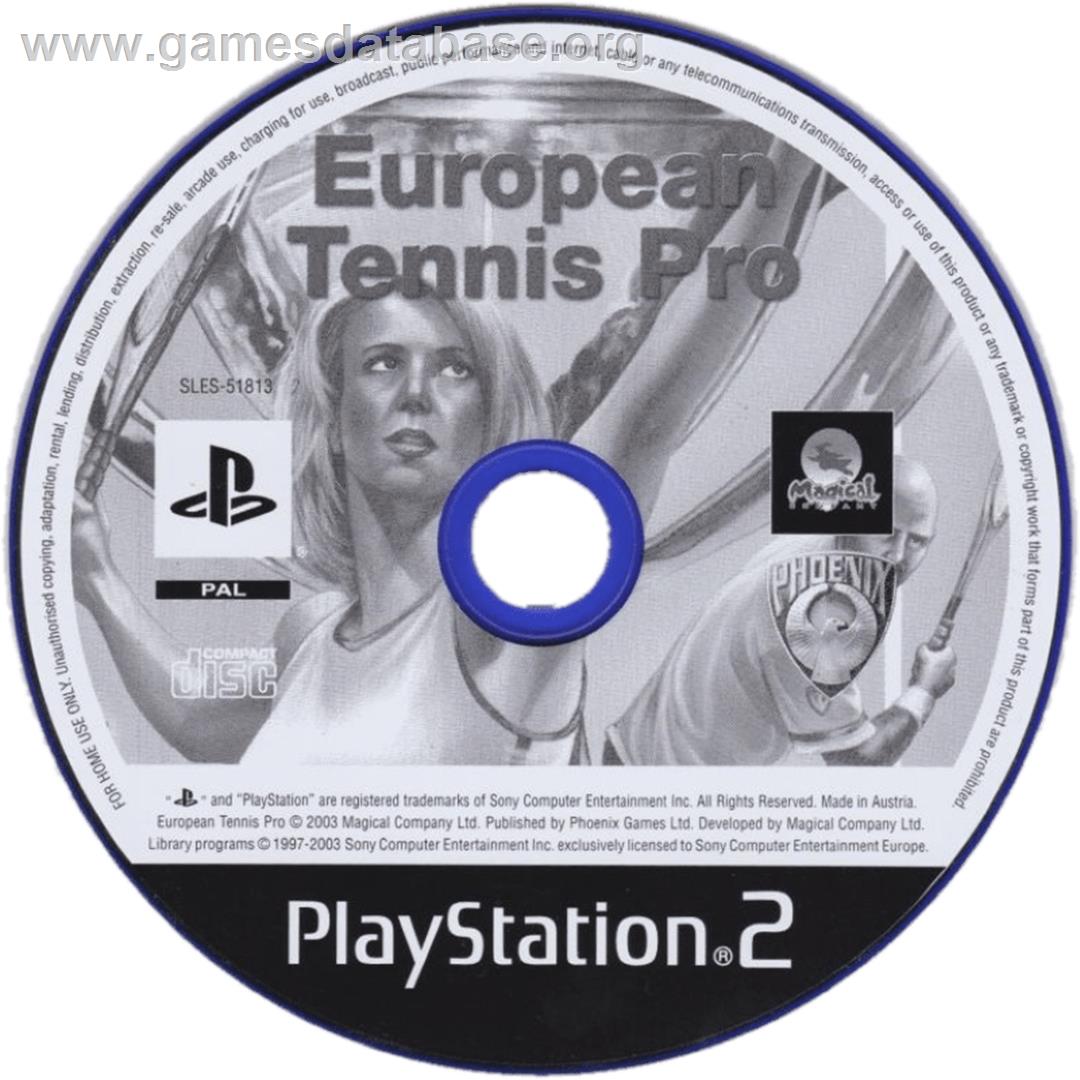 European Tennis Pro - Sony Playstation 2 - Artwork - Cartridge