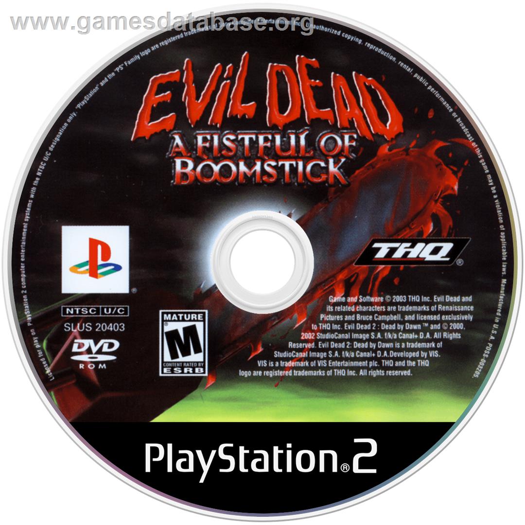 Evil Dead - A Fistful Of Boomstick - Sony Playstation 2 - Artwork - Cartridge