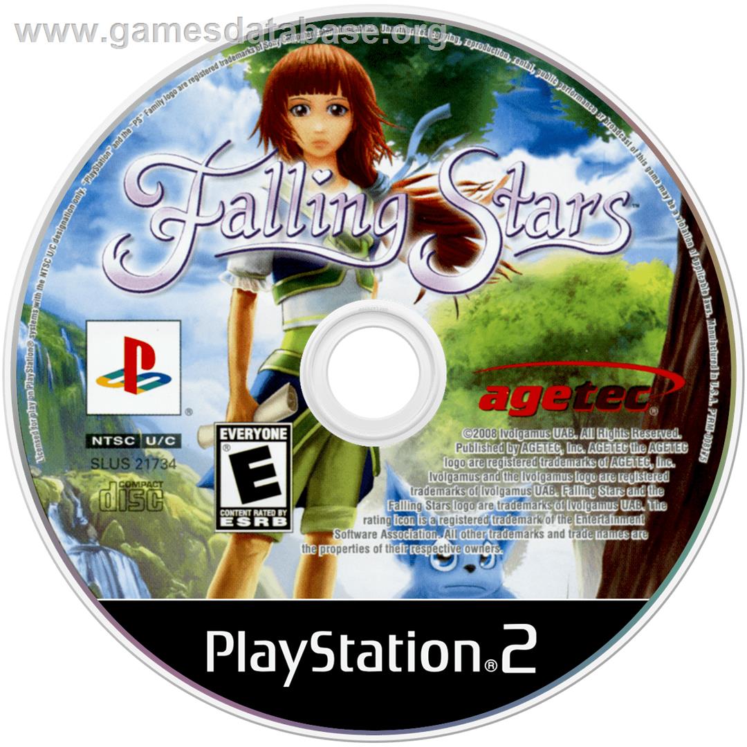 Falling Stars - Sony Playstation 2 - Artwork - Cartridge