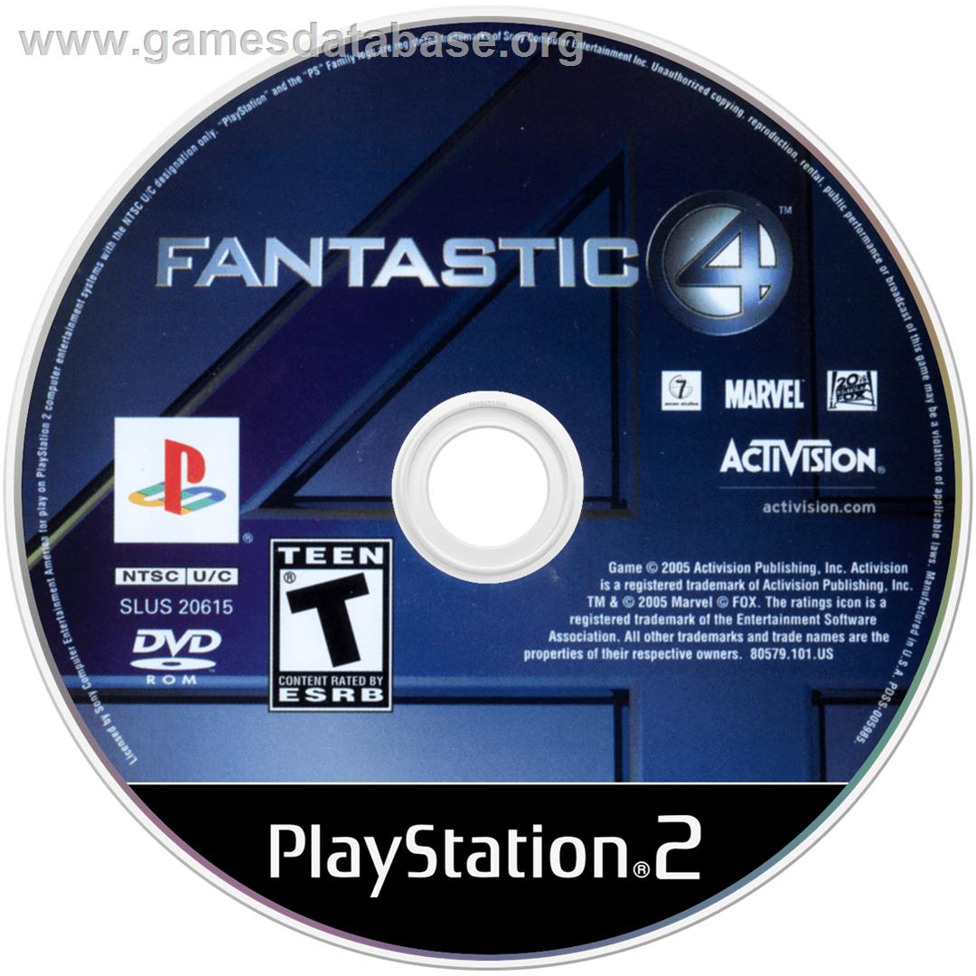 Fantastic 4 - Sony Playstation 2 - Artwork - Cartridge