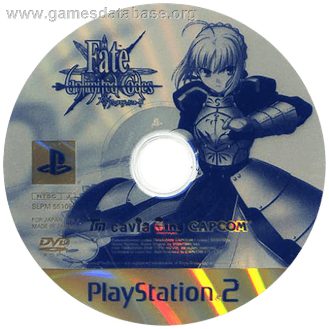Fate/unlimited Codes - Sony Playstation 2 - Artwork - Cartridge