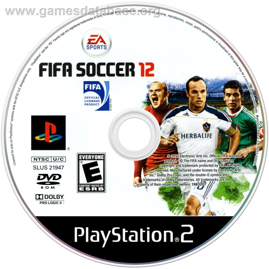 Fifa 12 - Sony Playstation 2 - Artwork - Cartridge