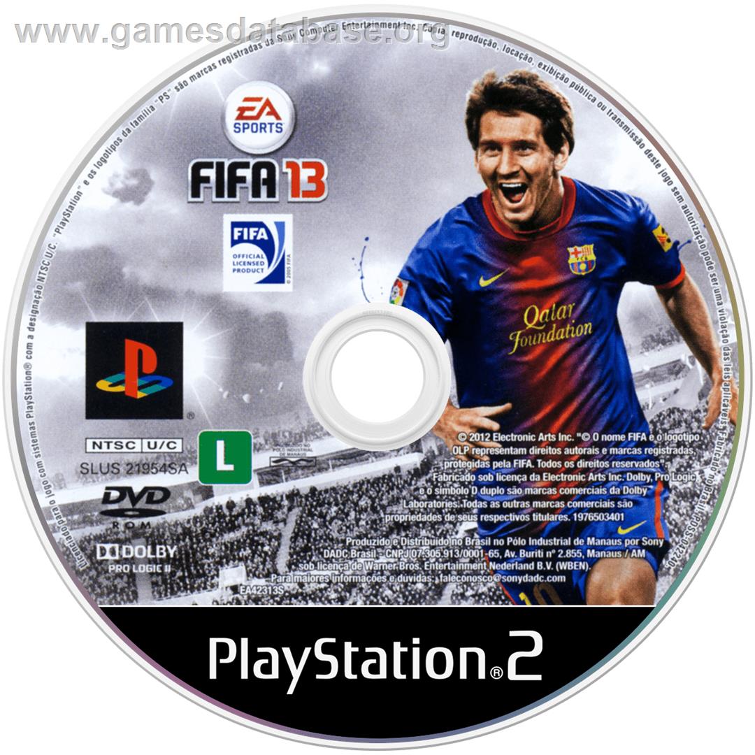 Fifa 13 - Sony Playstation 2 - Artwork - Cartridge