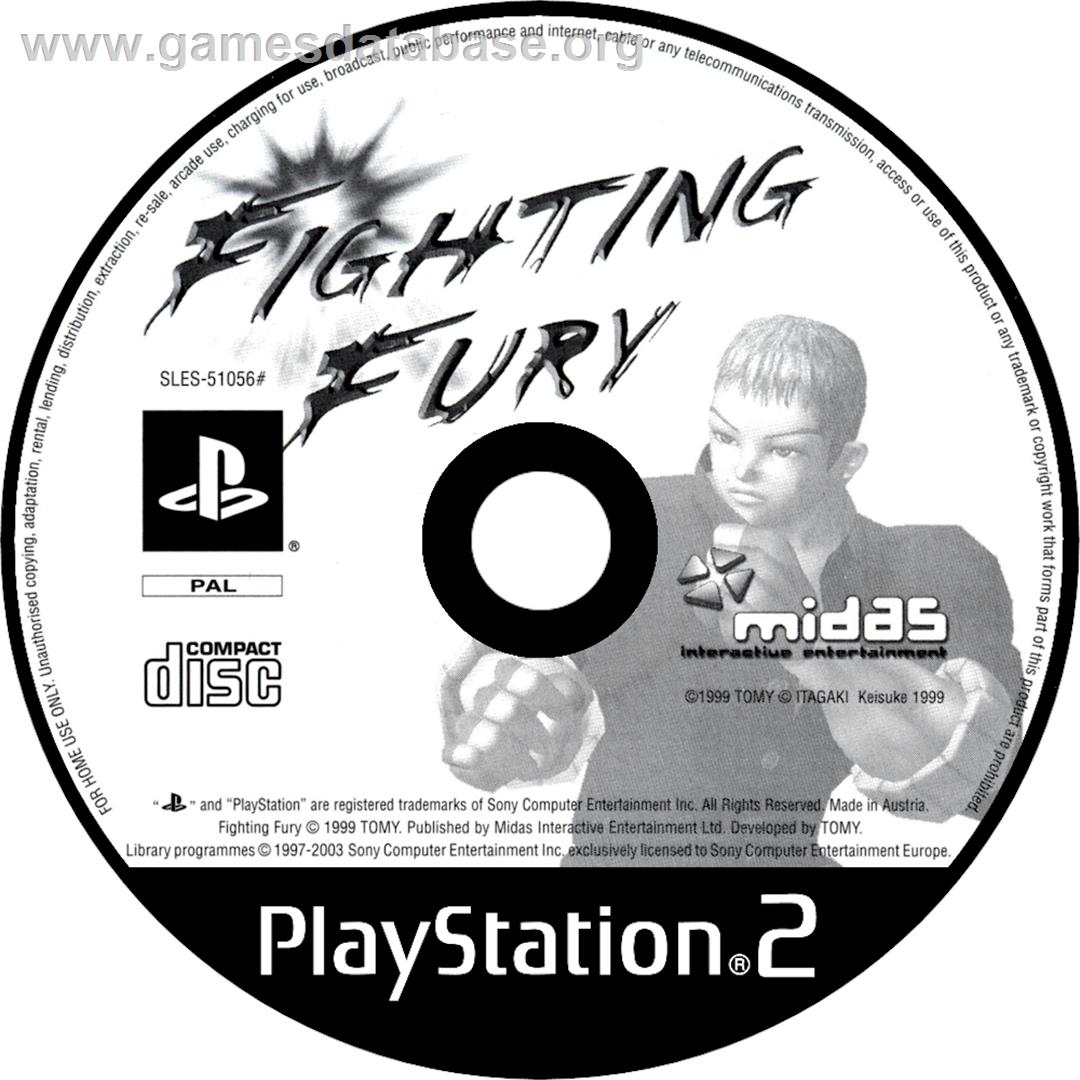 Fighting Fury - Sony Playstation 2 - Artwork - Cartridge