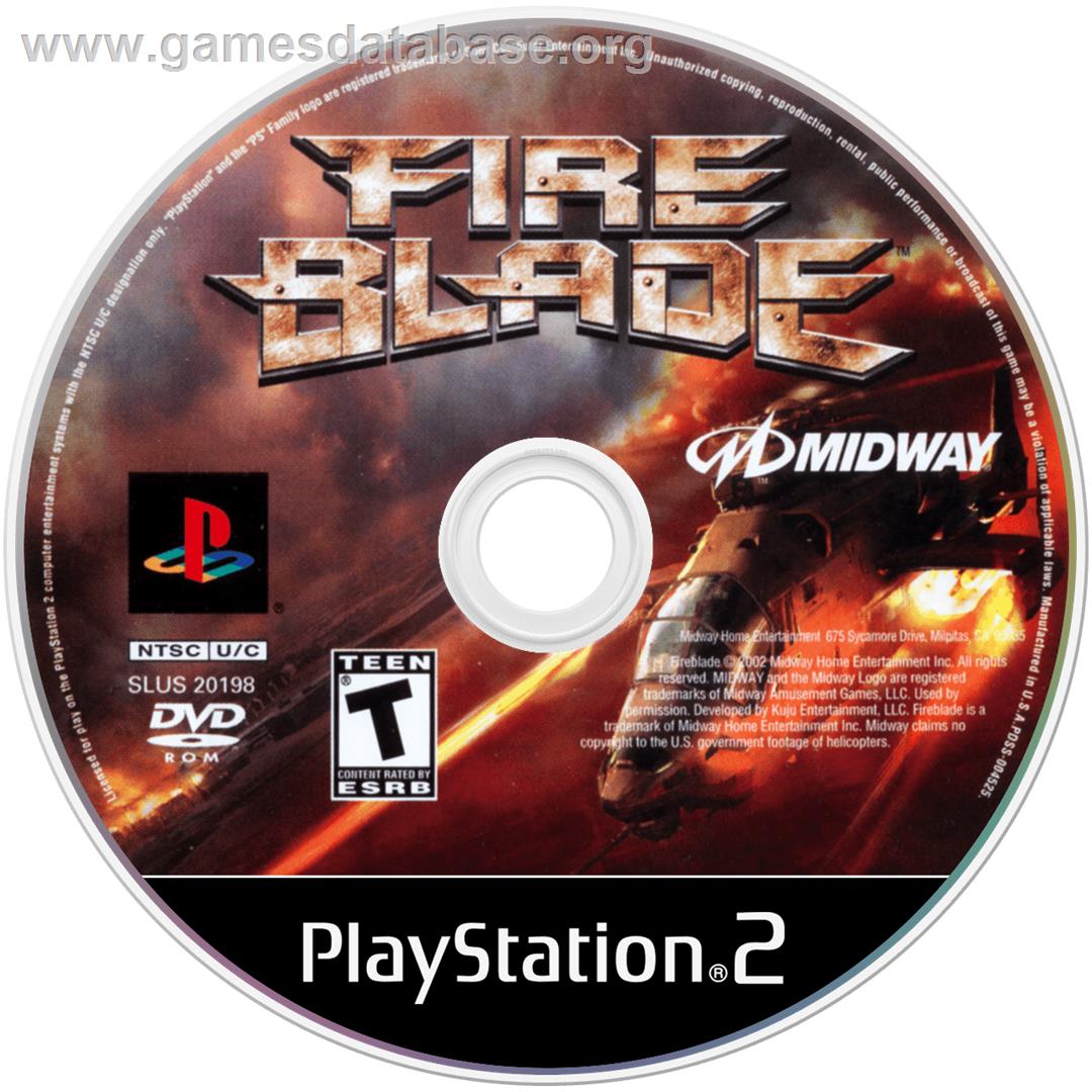 Fireblade - Sony Playstation 2 - Artwork - Cartridge