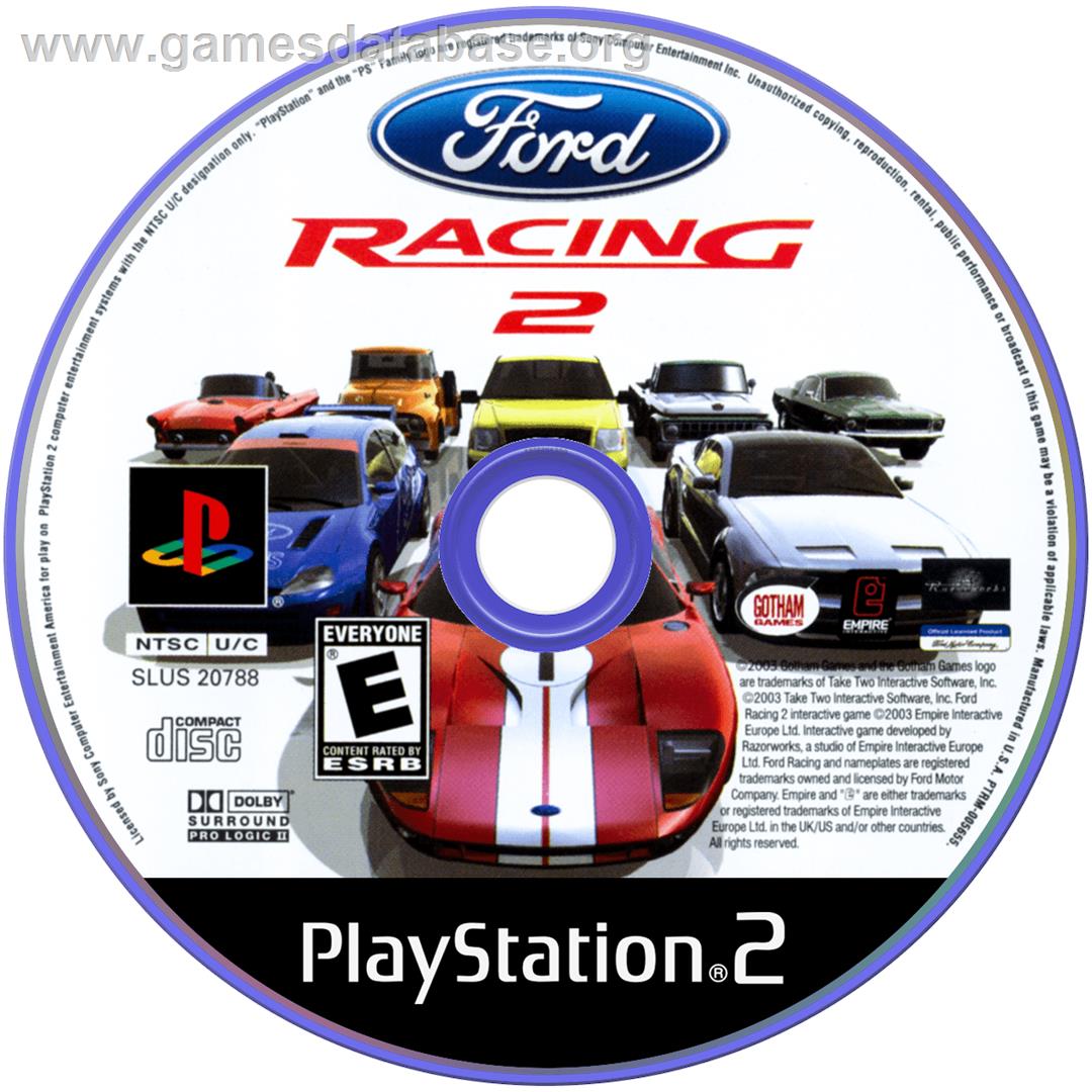 Ford Racing 2 - Sony Playstation 2 - Artwork - Cartridge
