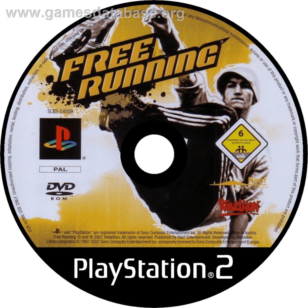 Free Running - Sony Playstation 2 - Artwork - Cartridge
