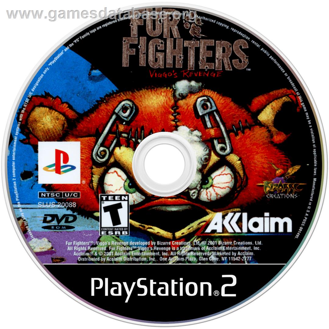 Fur Fighters - Viggo's Revenge - Sony Playstation 2 - Artwork - Cartridge