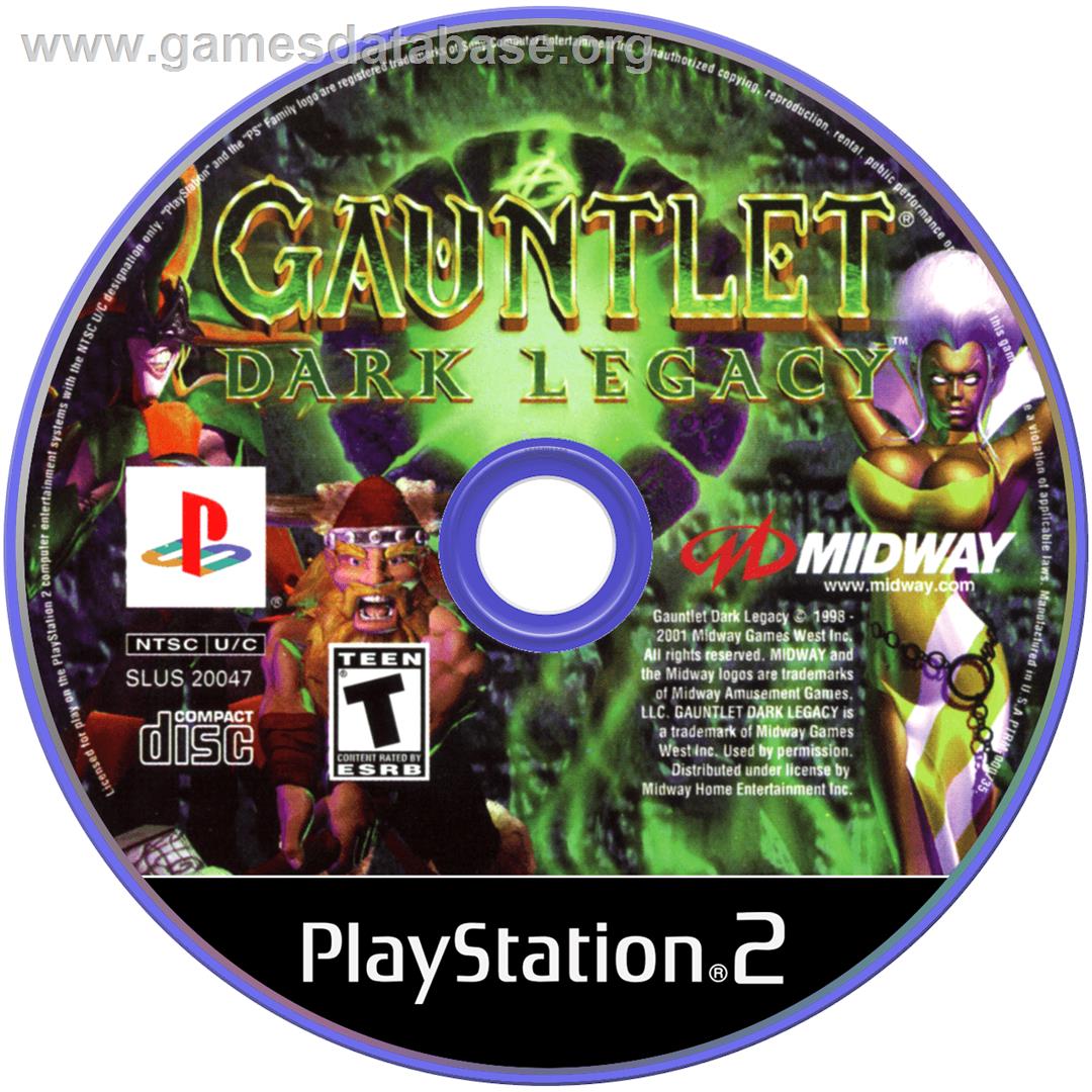 Gauntlet - Dark Legacy - Sony Playstation 2 - Artwork - Cartridge