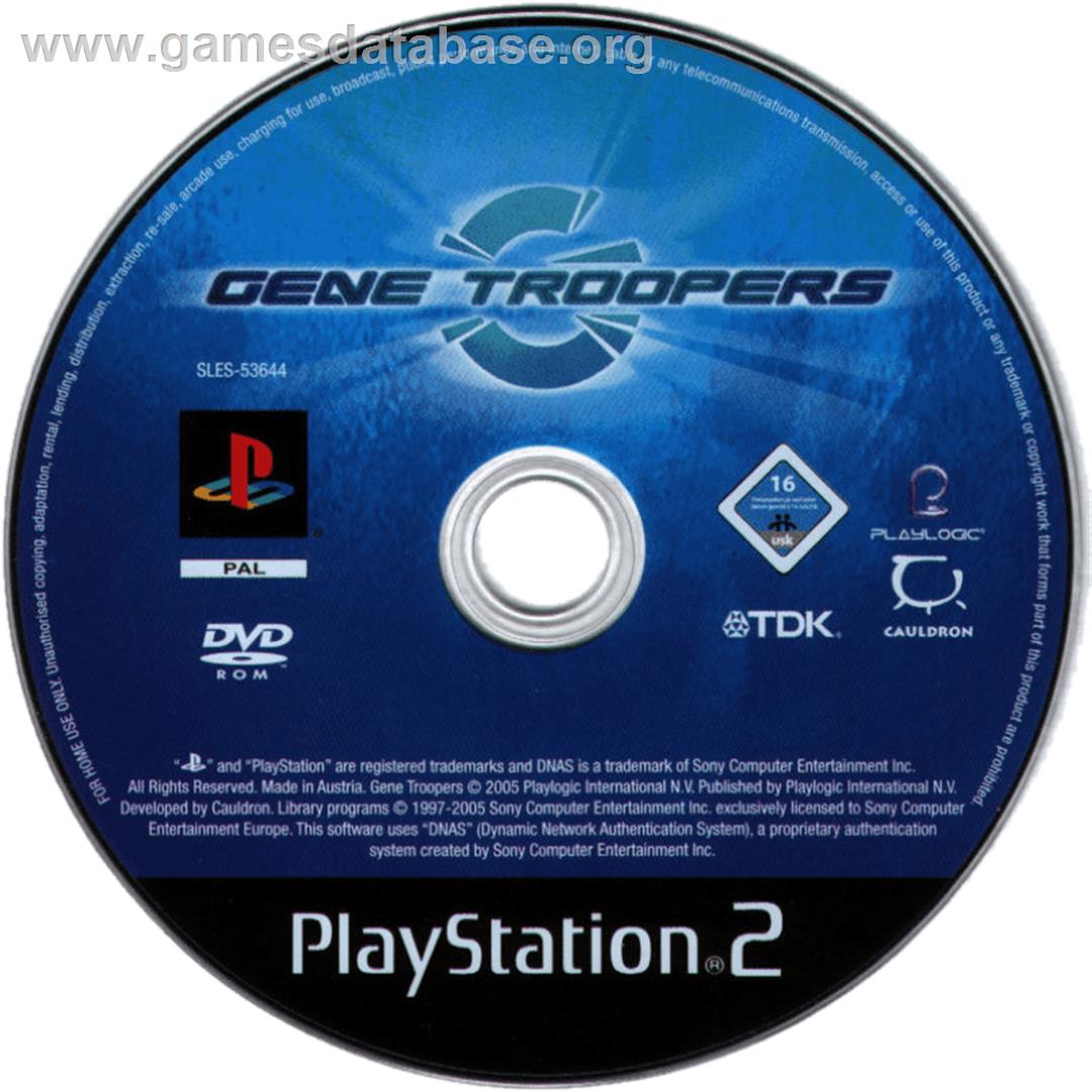 Gene Troopers - Sony Playstation 2 - Artwork - Cartridge