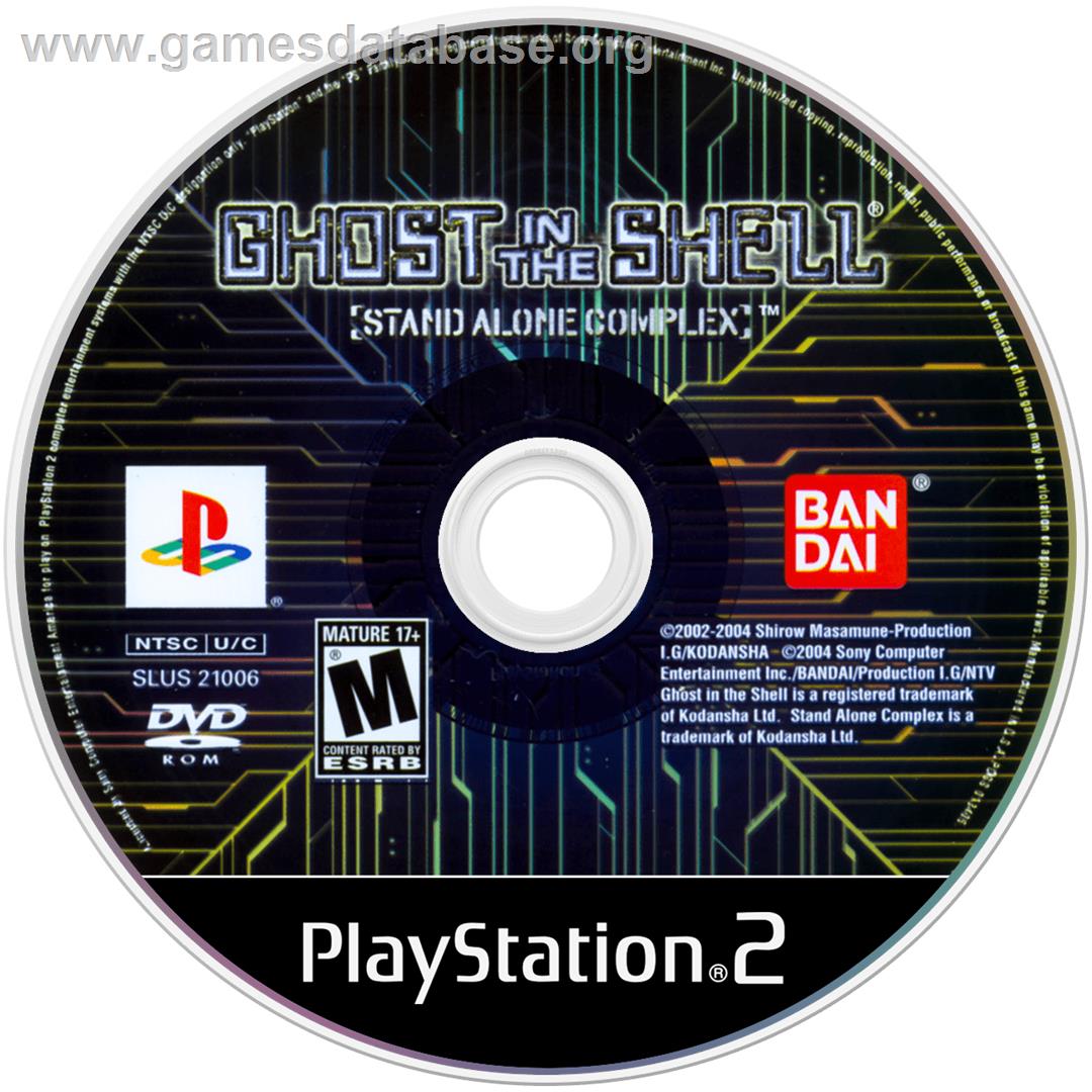 Ghost In The Shell - Stand Alone Complex - Sony Playstation 2 - Artwork - Cartridge