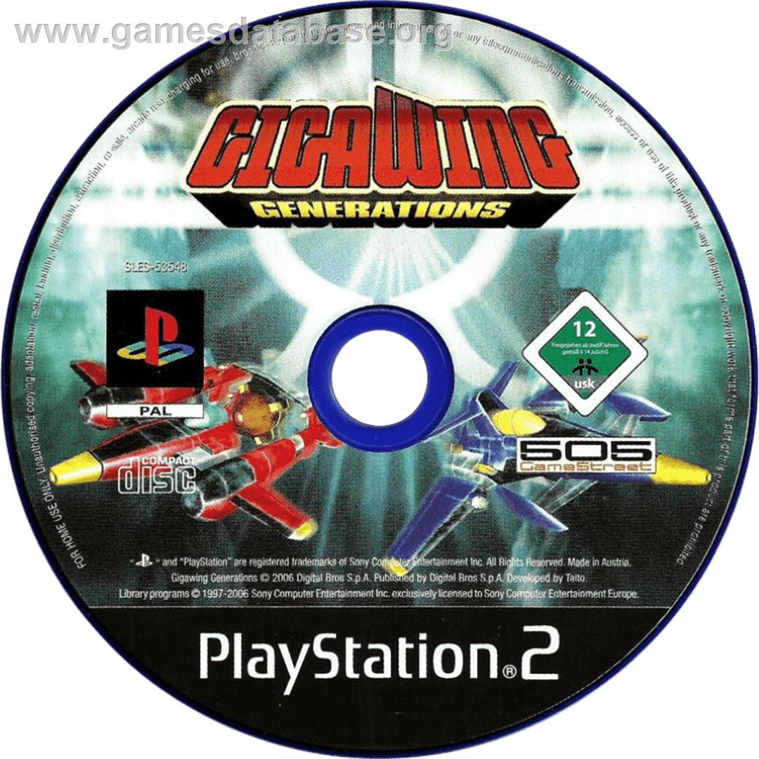 Gigawing Generation - Sony Playstation 2 - Artwork - Cartridge