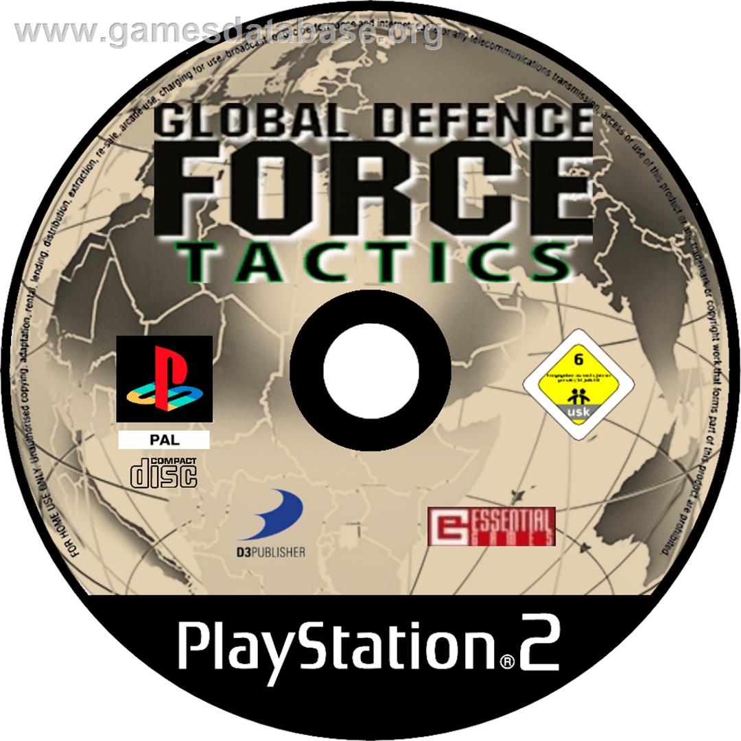 Global Defence Force - Tactics - Sony Playstation 2 - Artwork - Cartridge