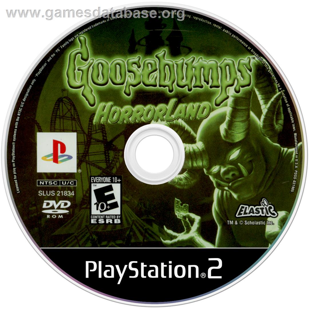 Goosebumps Horrorland - Sony Playstation 2 - Artwork - Cartridge