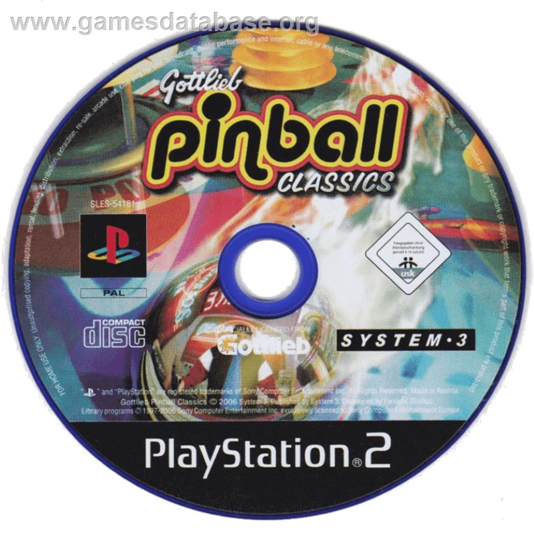 Gottlieb Pinball Classics - Sony Playstation 2 - Artwork - Cartridge