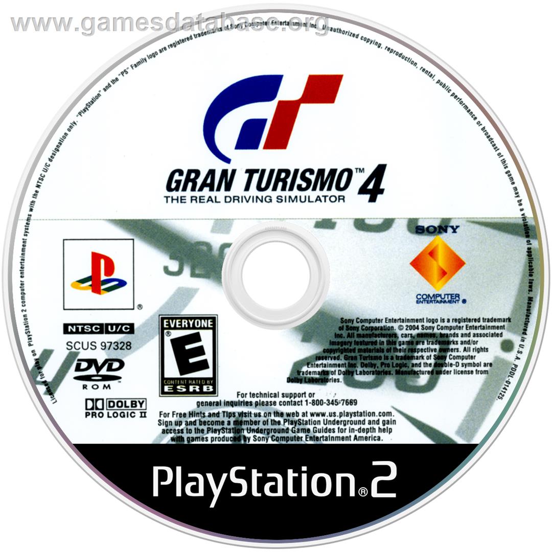 Gran Turismo 4 - Sony Playstation 2 - Artwork - Cartridge