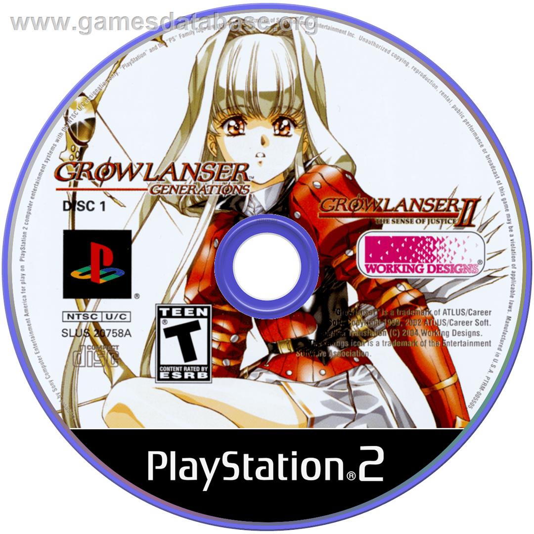 Growlanser - Generations - Sony Playstation 2 - Artwork - Cartridge