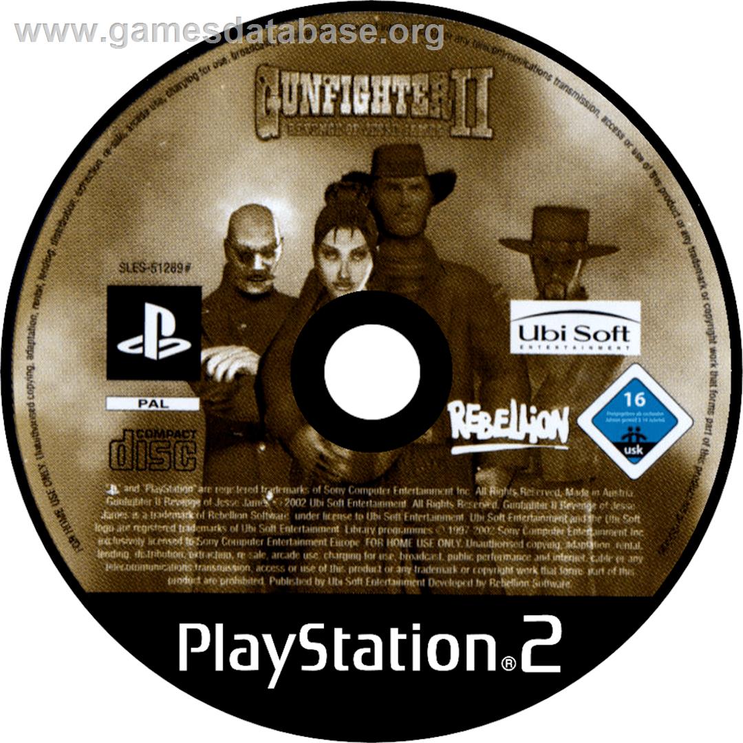 Gunfighter 2 - Revenge Of Jesse James - Sony Playstation 2 - Artwork - Cartridge