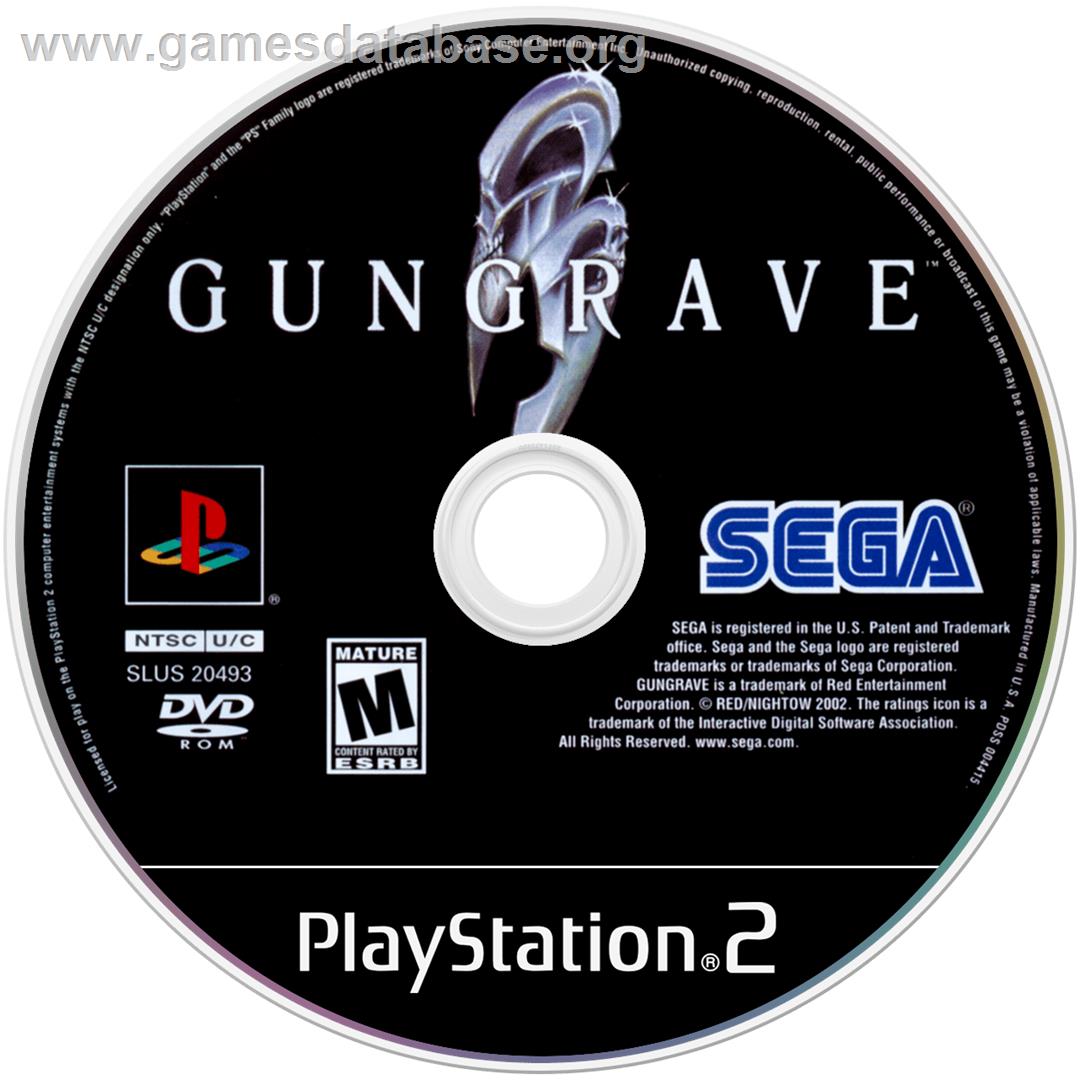 Gungrave - Sony Playstation 2 - Artwork - Cartridge