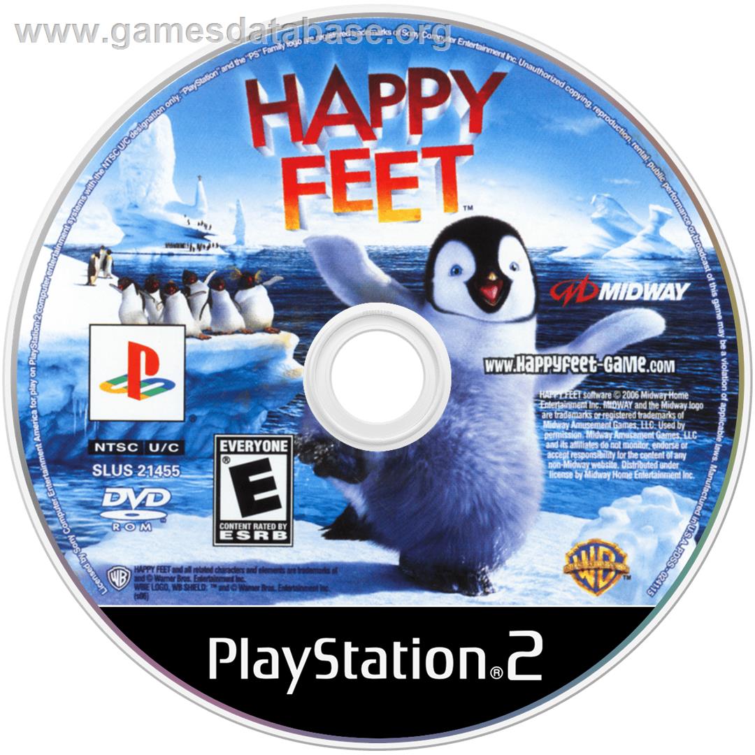 Happy Feet - Sony Playstation 2 - Artwork - Cartridge