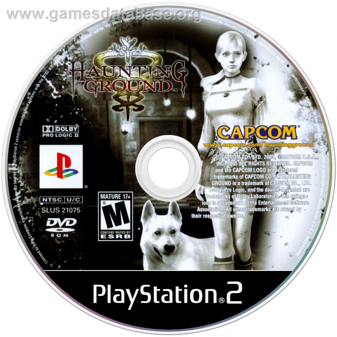 Haunting Ground - Sony Playstation 2 - Artwork - Cartridge