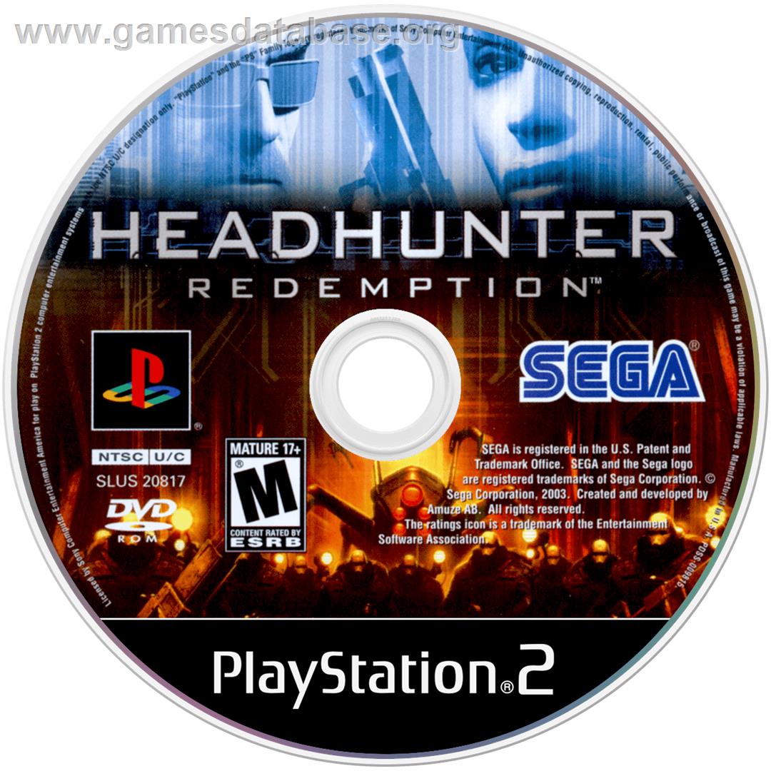 Headhunter - Redemption - Sony Playstation 2 - Artwork - Cartridge