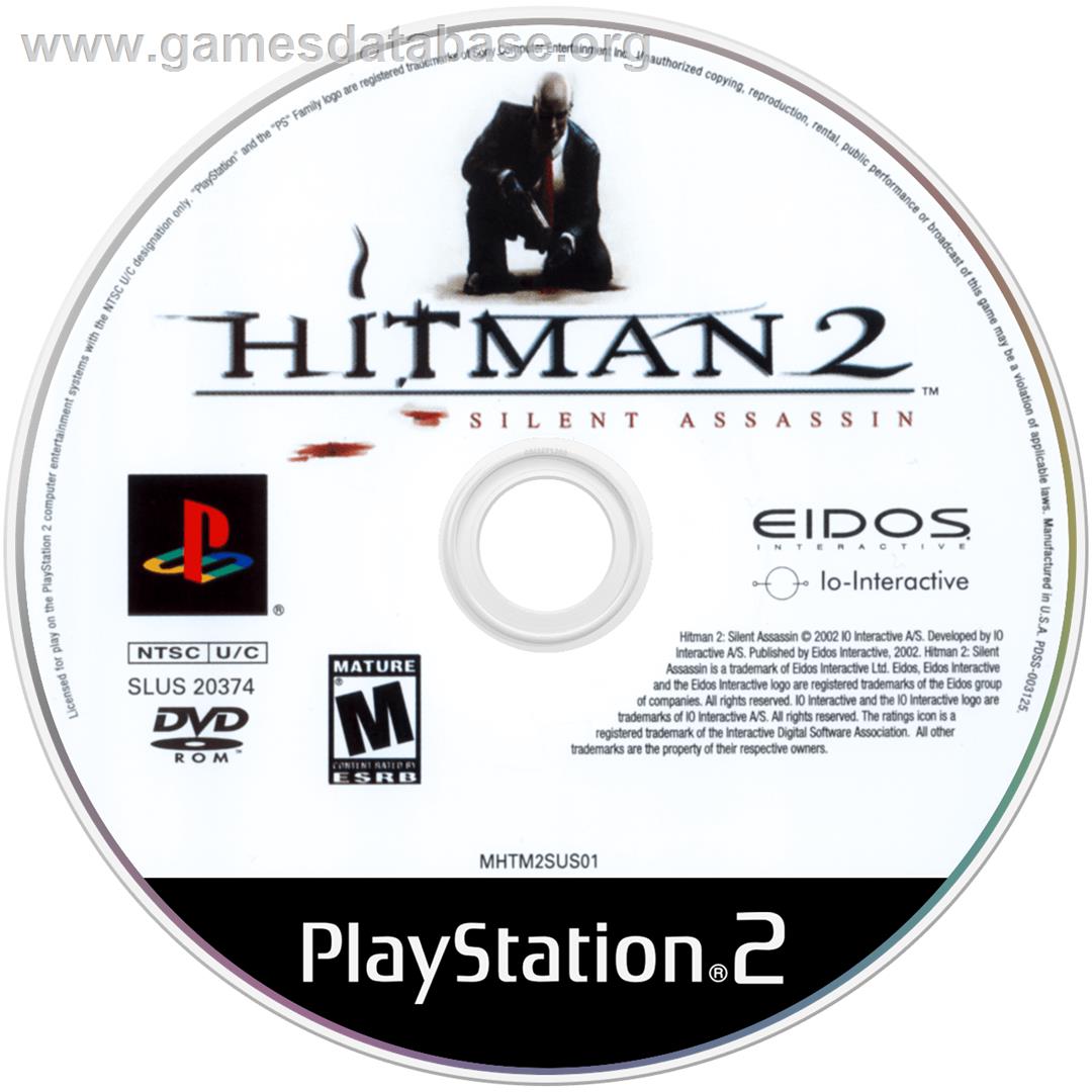 Hitman 2 - Silent Assassin - Sony Playstation 2 - Artwork - Cartridge