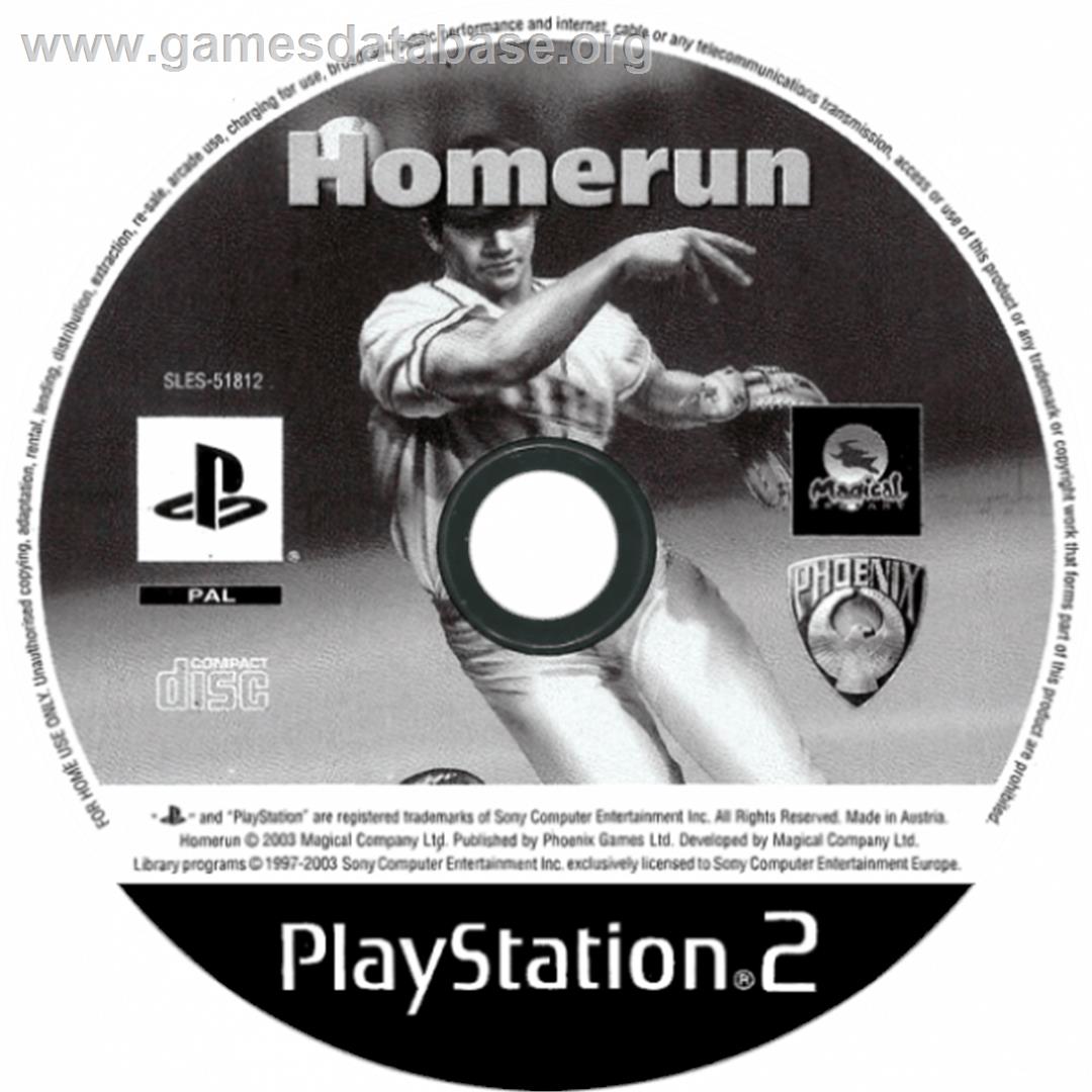 Home Run - Sony Playstation 2 - Artwork - Cartridge