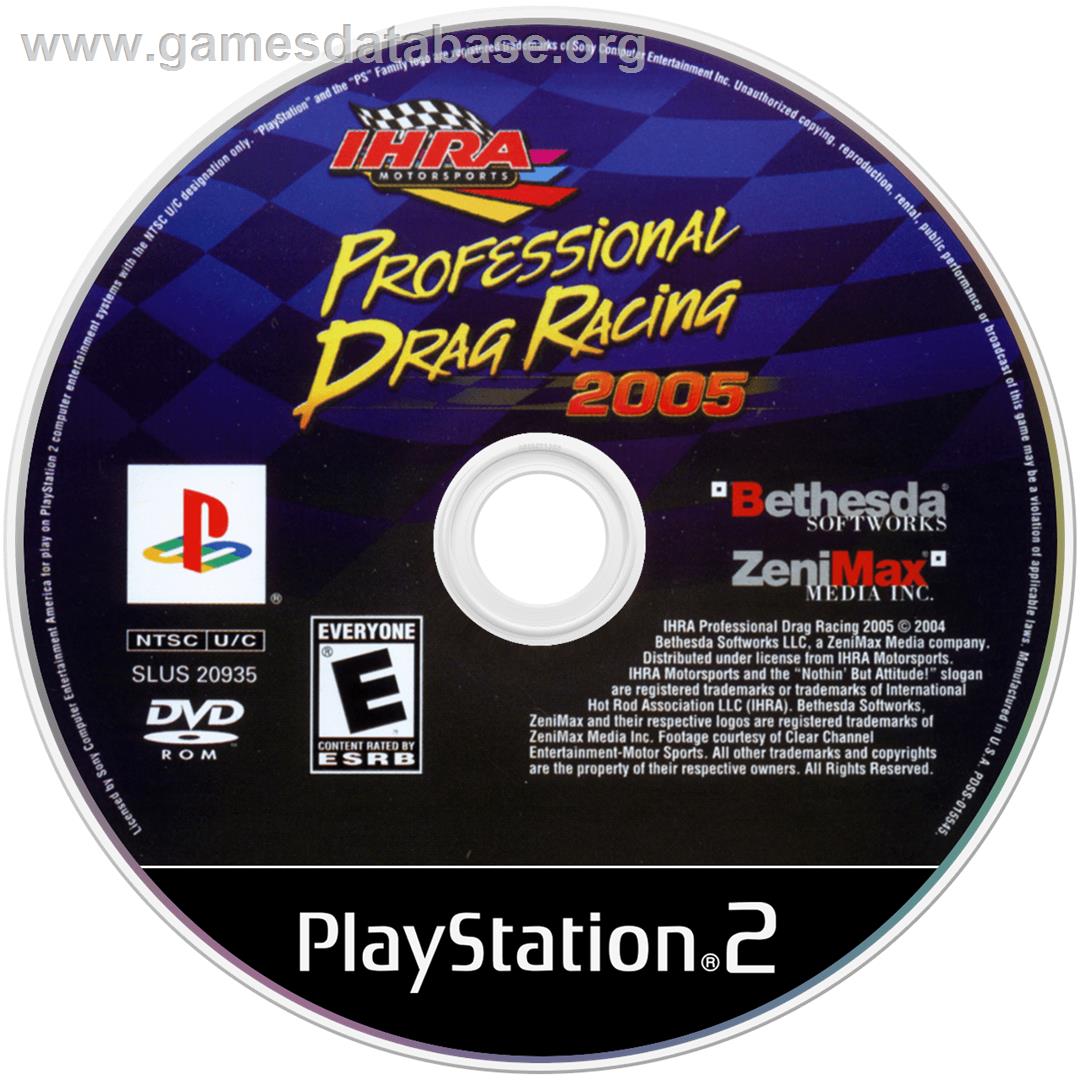 Ihra Professional Drag Racing 2005 - Sony Playstation 2 - Artwork - Cartridge