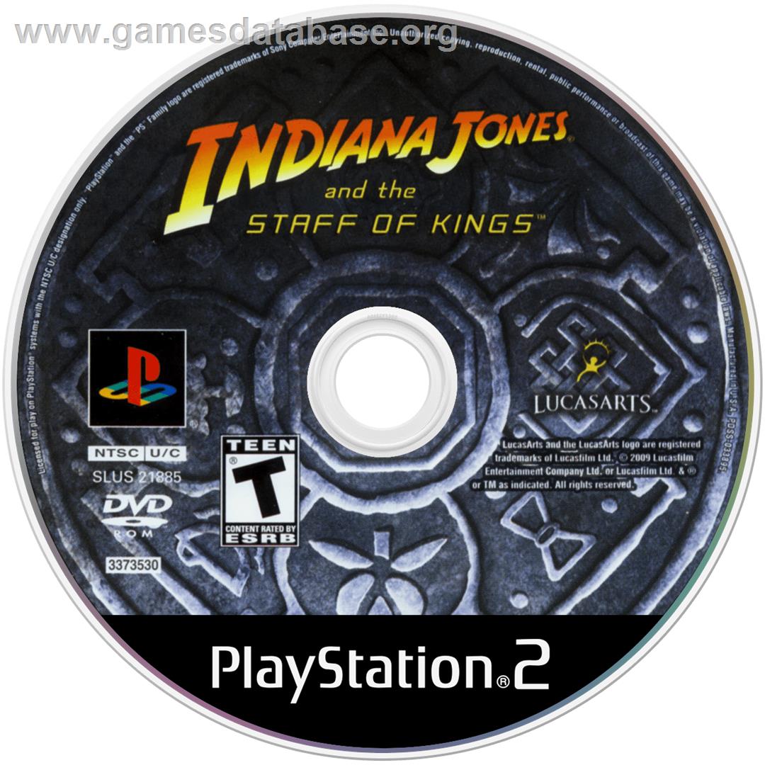 Indiana Jones And The Staff Of Kings - Sony Playstation 2 - Artwork - Cartridge