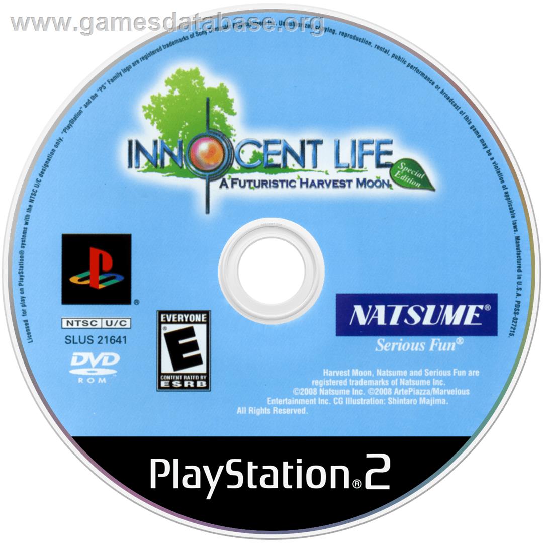 Innocent Life - A Futuristic Harvest Moon - Special Edition - Sony Playstation 2 - Artwork - Cartridge