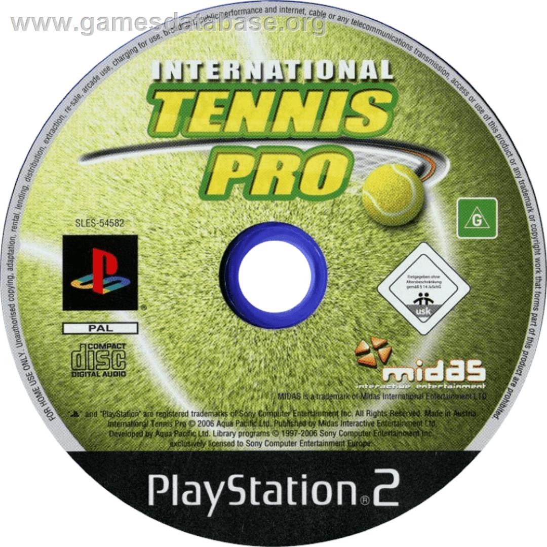 International Tennis Pro - Sony Playstation 2 - Artwork - Cartridge