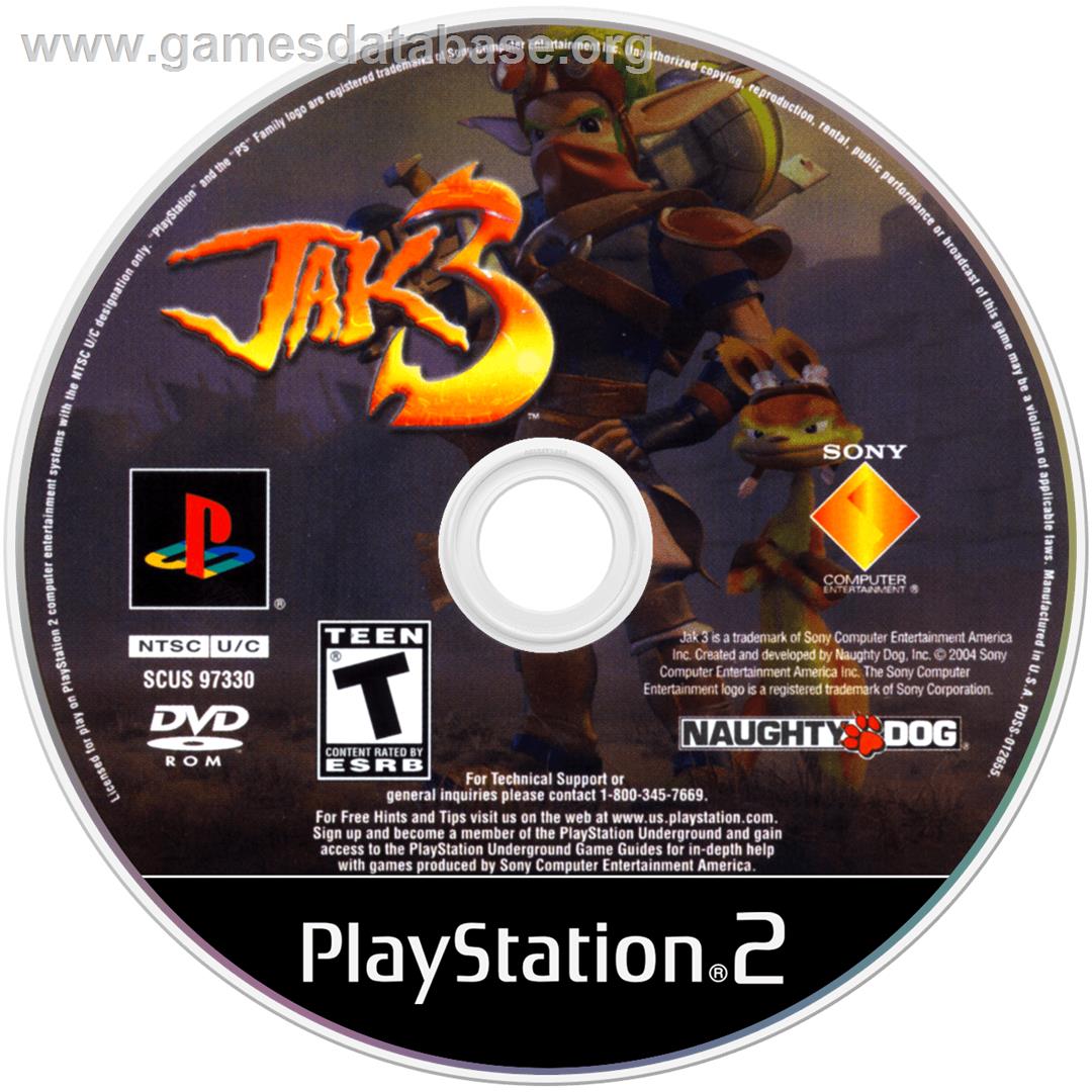 Jak 3 - Sony Playstation 2 - Artwork - Cartridge