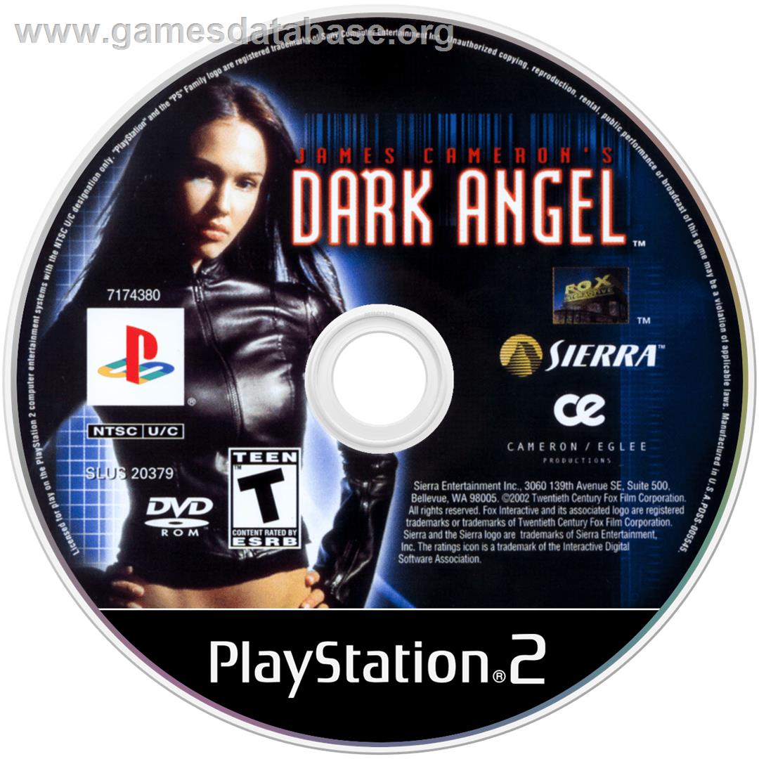 James Cameron's Dark Angel - Sony Playstation 2 - Artwork - Cartridge