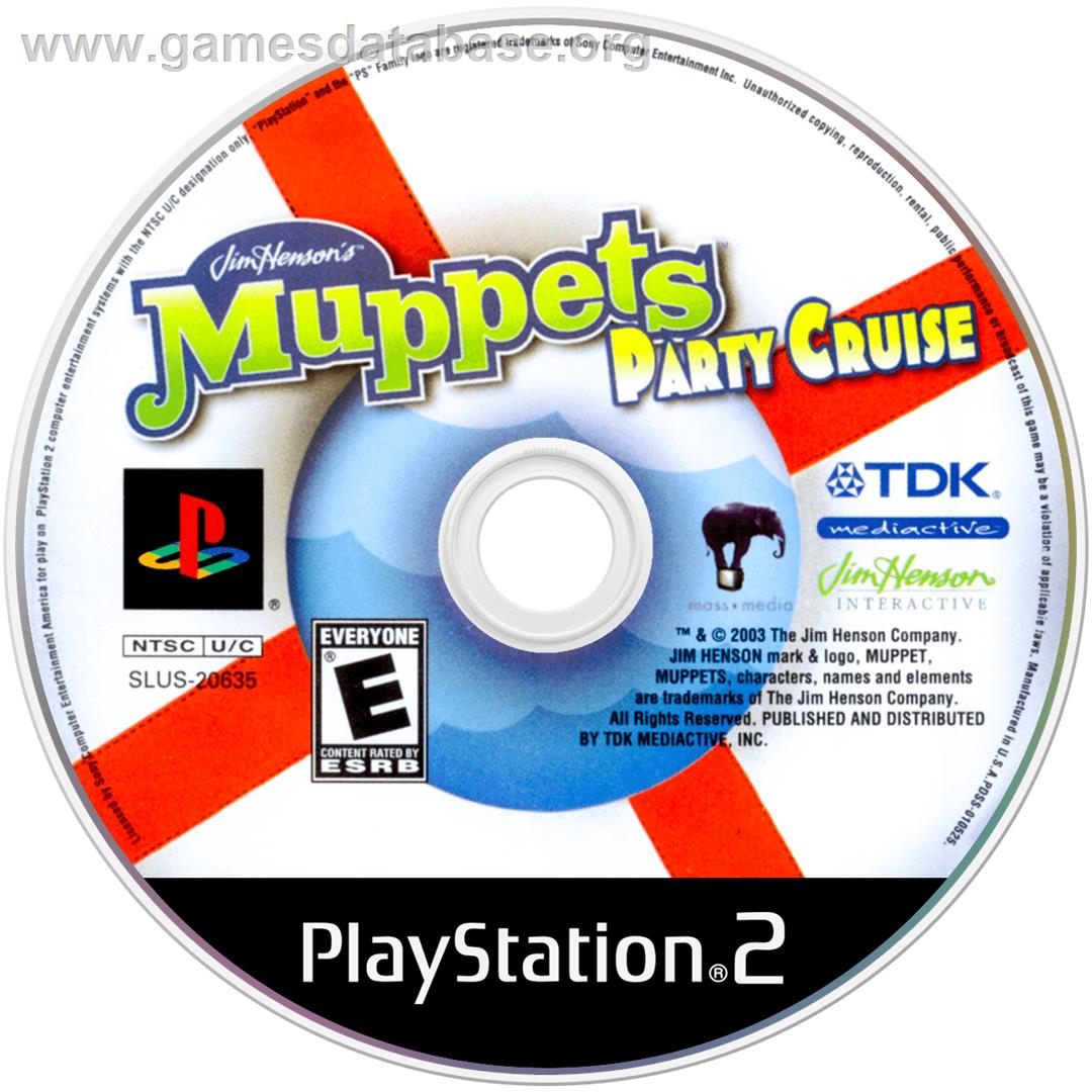 Jim Henson's Muppets Party Cruise - Sony Playstation 2 - Artwork - Cartridge