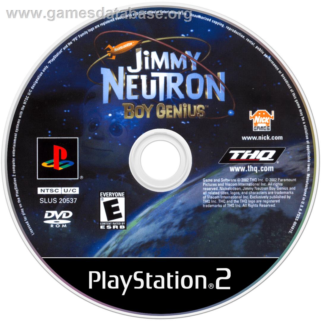 Jimmy Neutron - Boy Genius - Sony Playstation 2 - Artwork - Cartridge