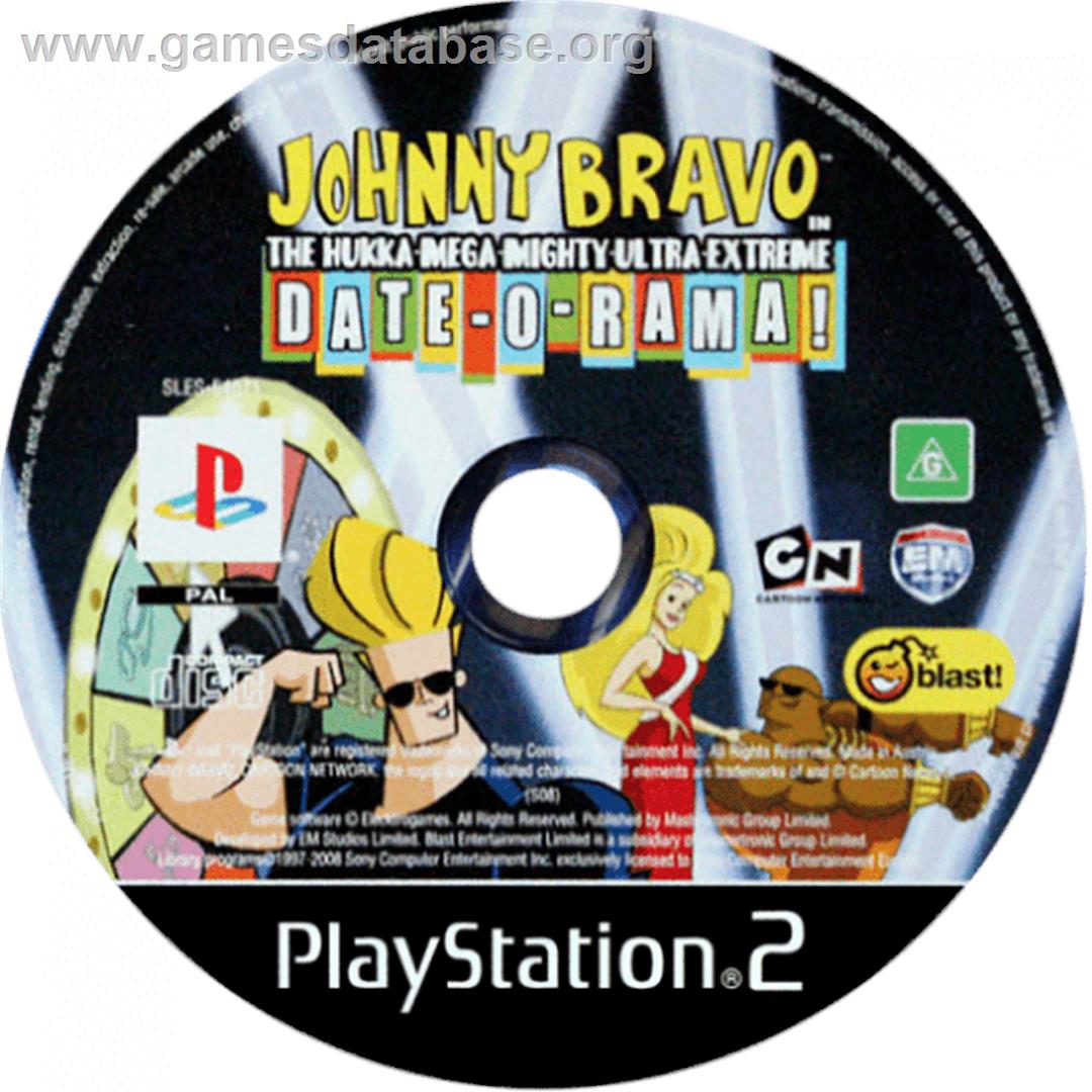 Johnny Bravo In The Hukka-mega-mighty-ultra-extreme Date-o-rama! - Sony Playstation 2 - Artwork - Cartridge