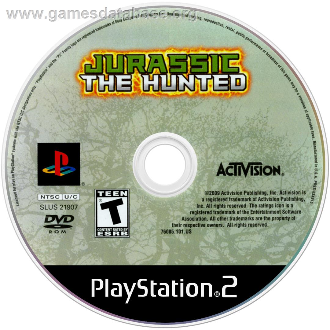 Jurassic - The Hunted - Sony Playstation 2 - Artwork - Cartridge