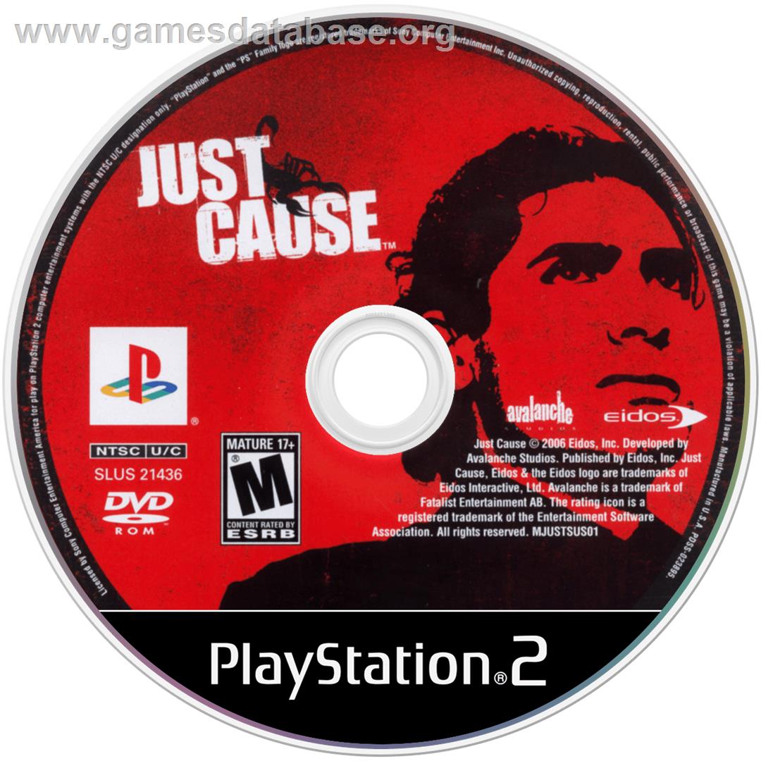 Just Cause - Sony Playstation 2 - Artwork - Cartridge