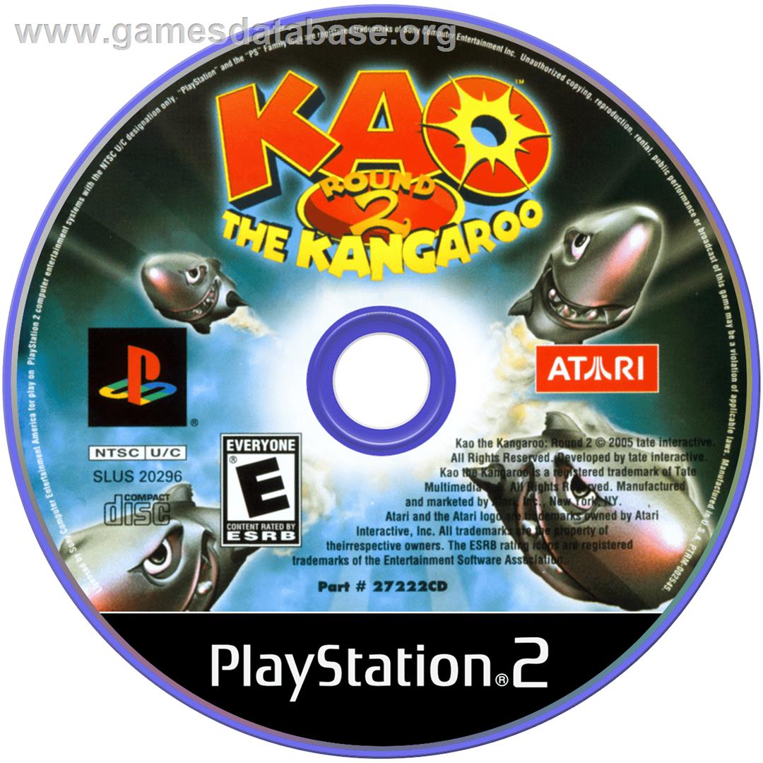 Kao The Kangaroo - Round 2 - Sony Playstation 2 - Artwork - Cartridge