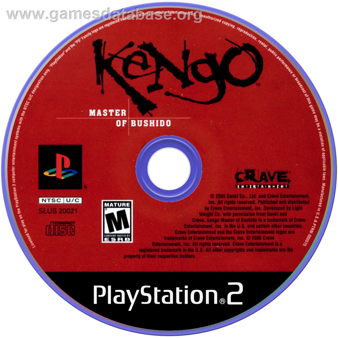 Kengo - Master Of Bushido - Sony Playstation 2 - Artwork - Cartridge