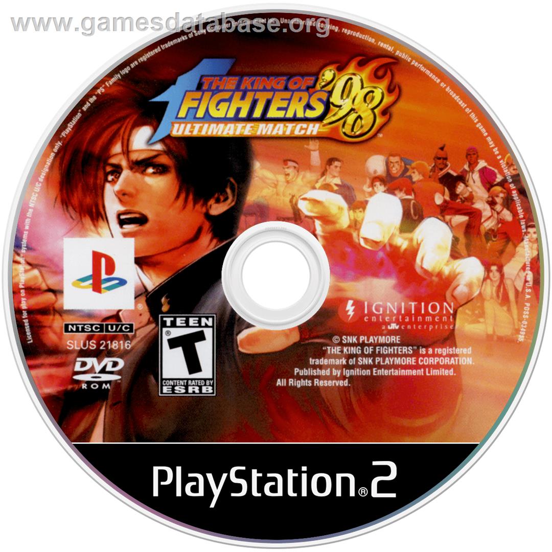 King Of Fighters '98 - Ultimate Match, The - Sony Playstation 2 - Artwork - Cartridge