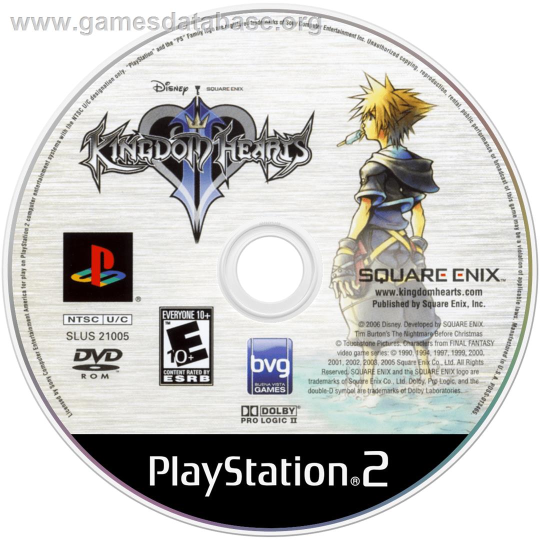 Kingdom Hearts 2 - Sony Playstation 2 - Artwork - Cartridge