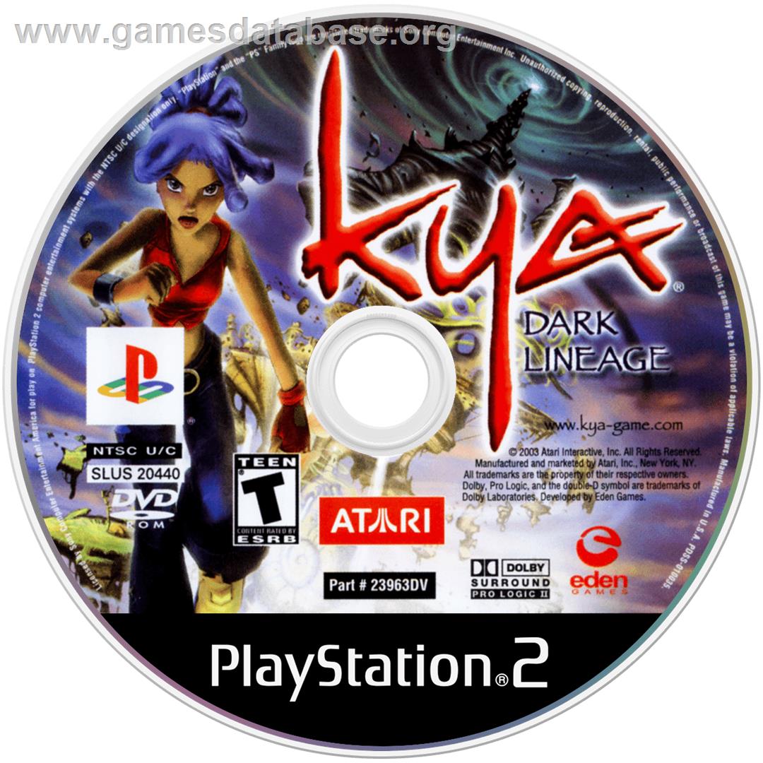 Kya - Dark Lineage - Sony Playstation 2 - Artwork - Cartridge